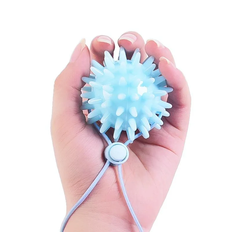 6Cm Tpr Grip Ball For Stroke Recovery & Massage Light Blue
