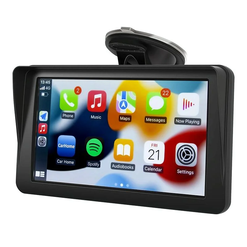 7 Touch Display Car Navigator with Wireless Carplay Bluetooth and Reversing Image - Portable and Smart