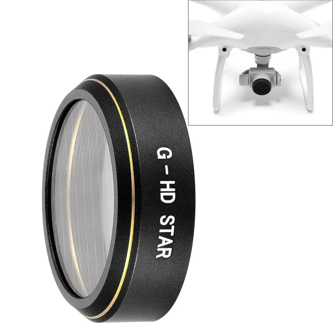 6-point Lens Filter for Dji Phantom 4 Pro - Hd Drone Effect