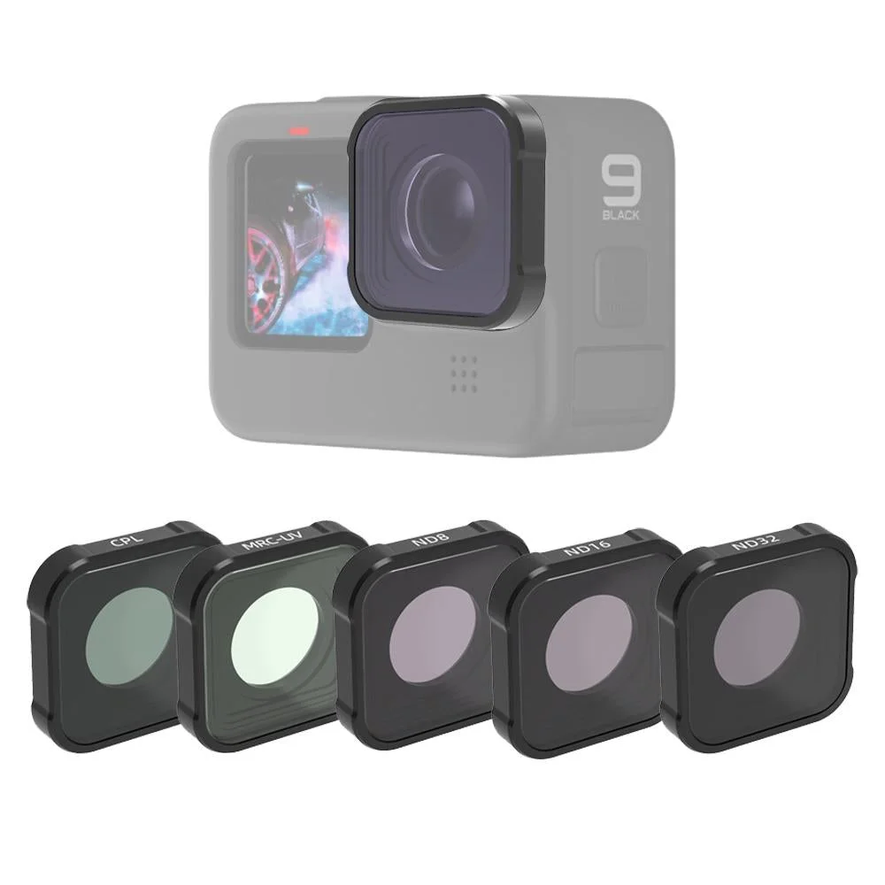 Kb Series Lens Filter Set for Gopro Hero10 / 9 - Mcuv Cpl Nd8-32
