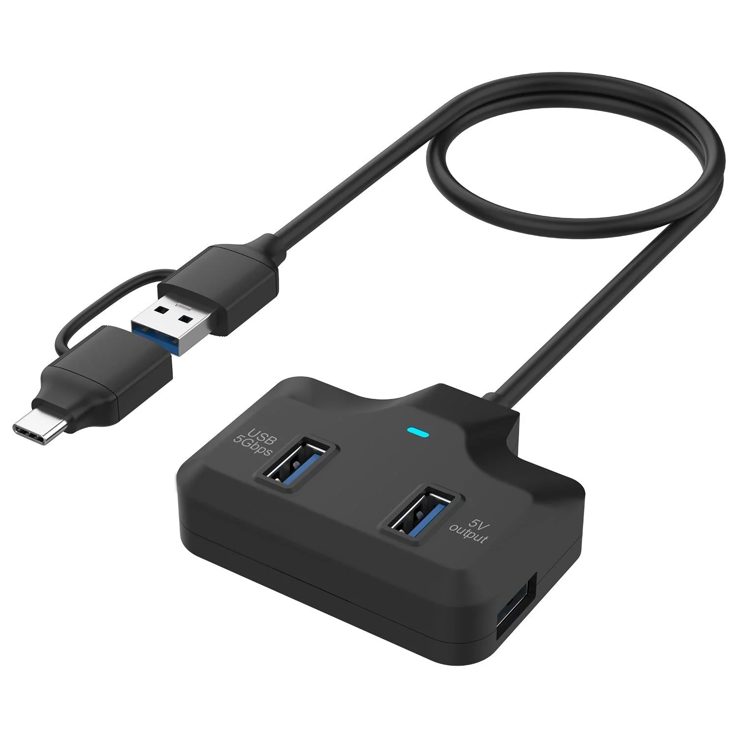 4-In-2 Usb-C / Type-C + Usb3.0 Docking Station