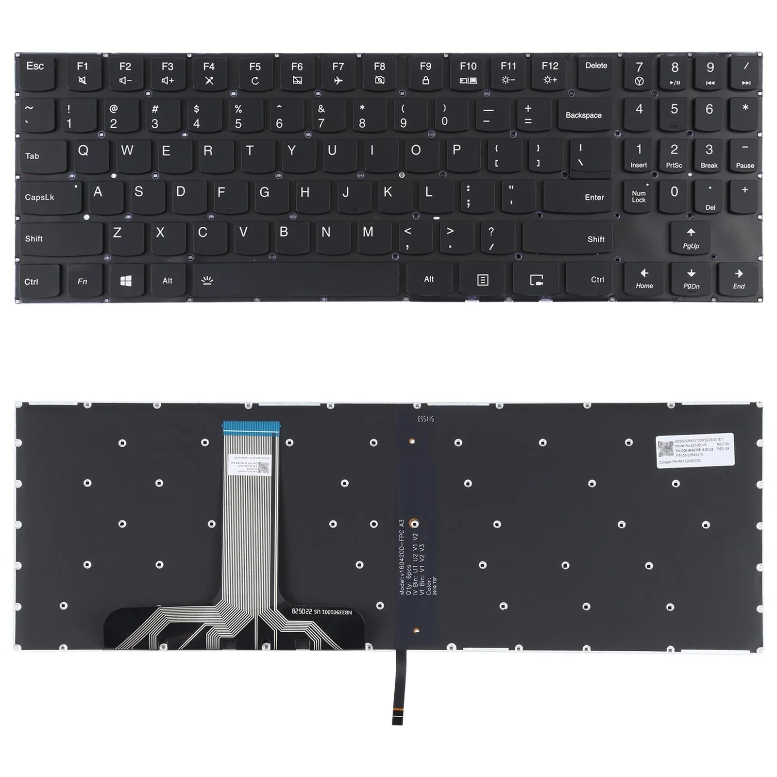 Backlit Uk Keyboard for Lenovo Legion Y520 / Y720