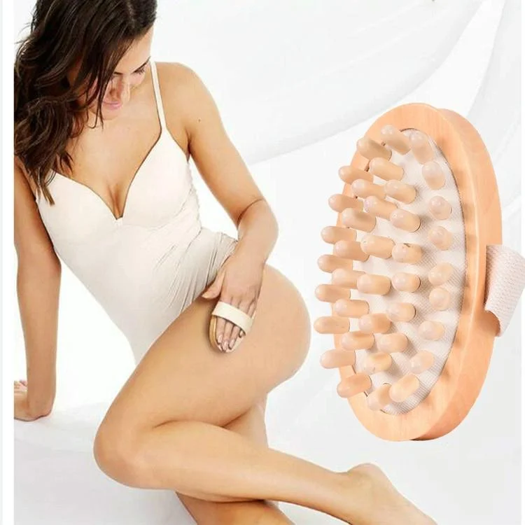 Wood Balloon Cushion Massager Soothing Body Massage Brush