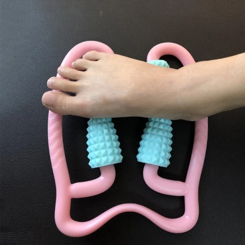 Manual Plastic Steering Wheel Leg Roller Massager Random Colour