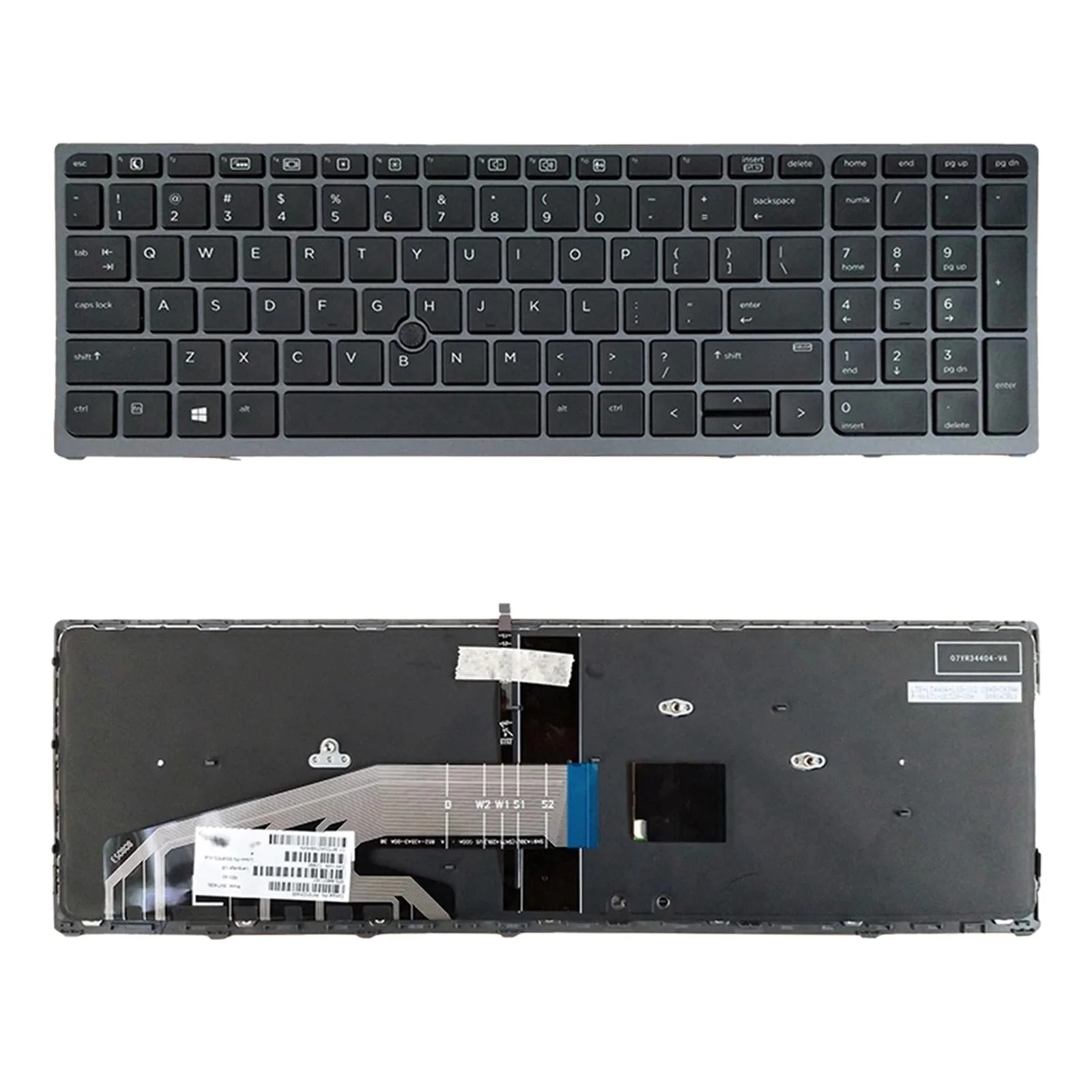 Backlit Keyboard for Hp Zbook 15 / 17 G3 - us Version