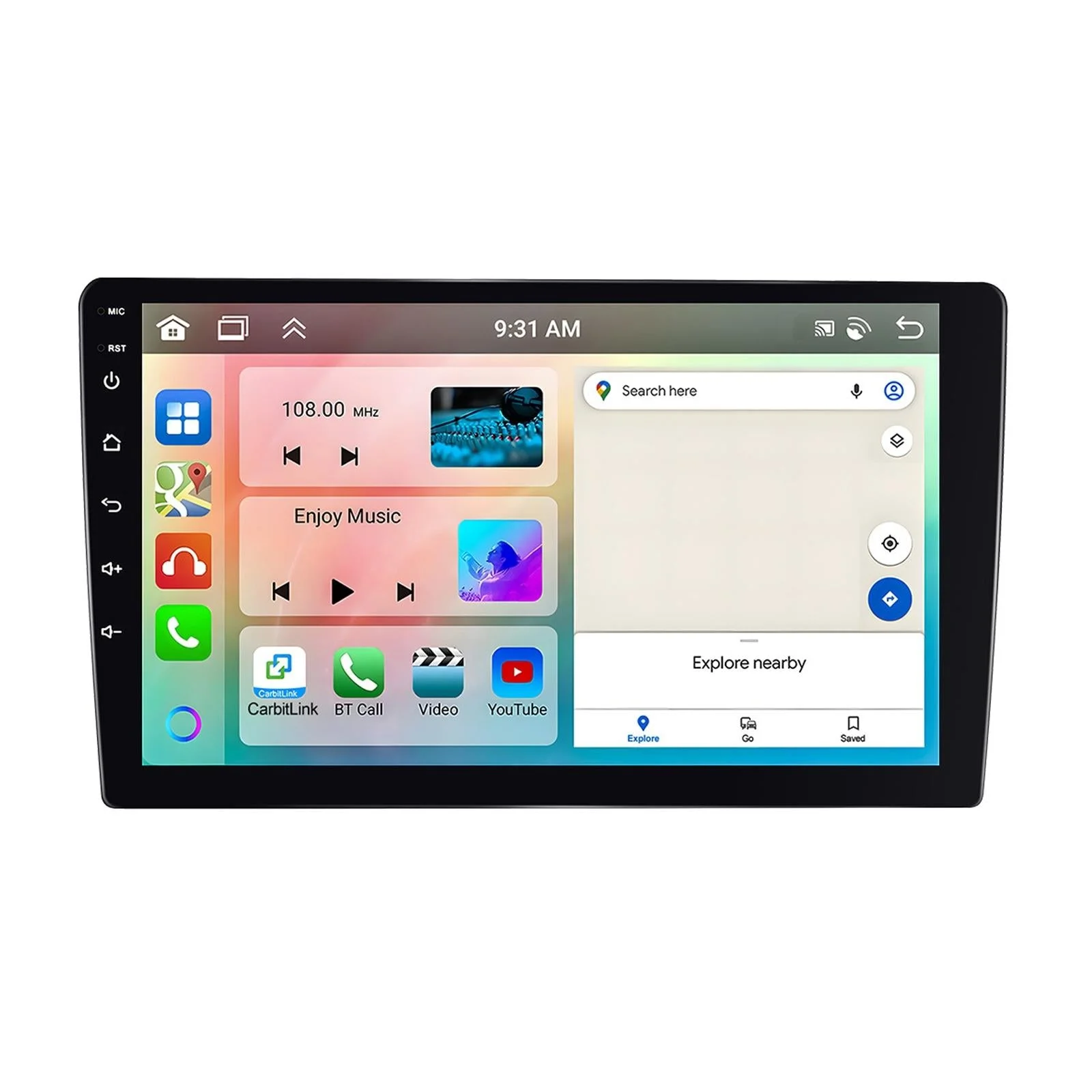 6 + 128G Android Car Bluetooth Player With Gps Navigation - Standard 7 Inch