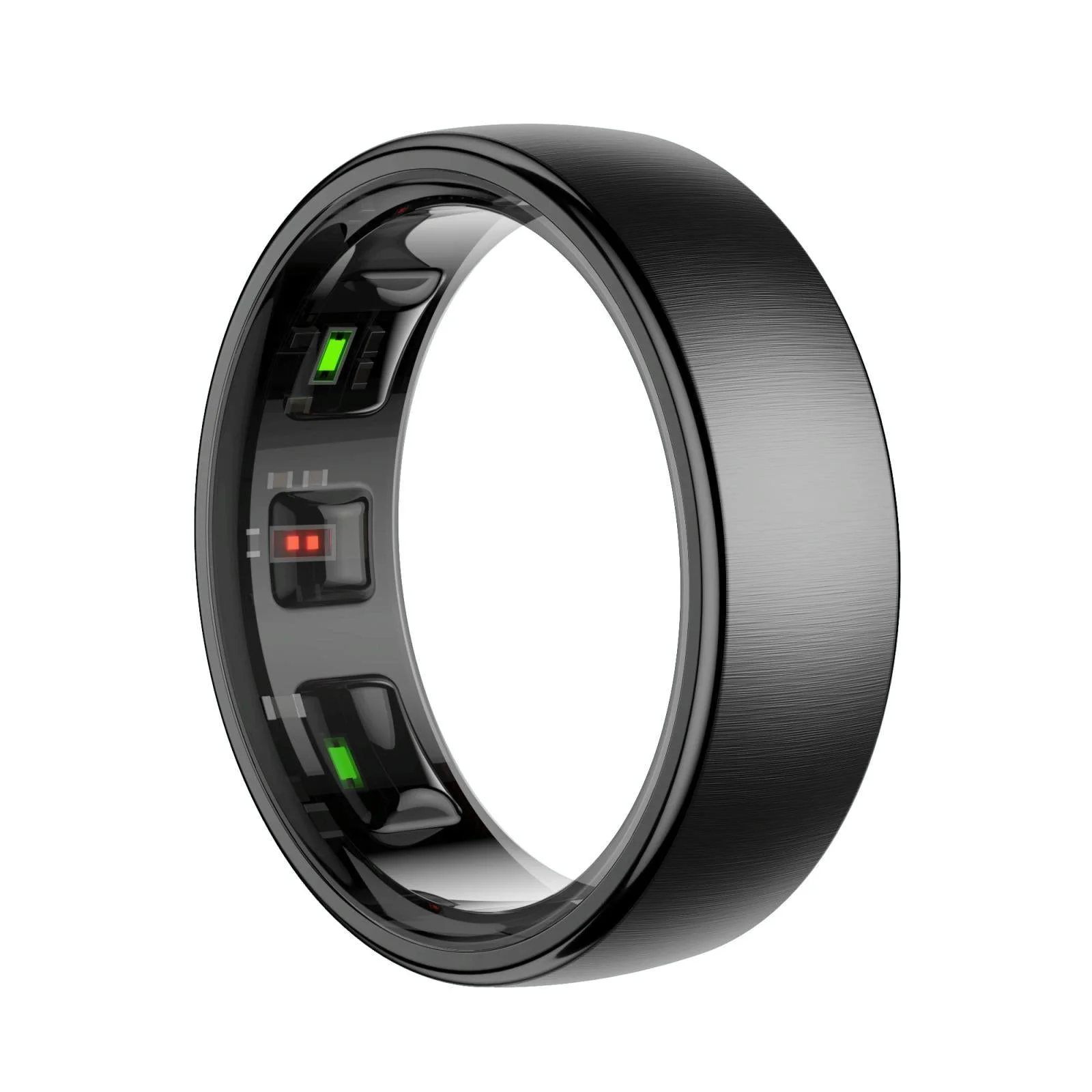 Smart Ring R10 Size 7 Heart Rate Blood Oxygen Sleep Sports - Black