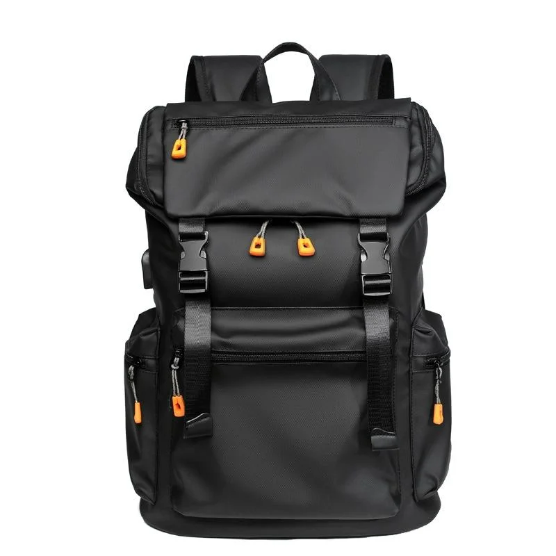 Men Business Travel Backpack - Spacious and Stylish - Black