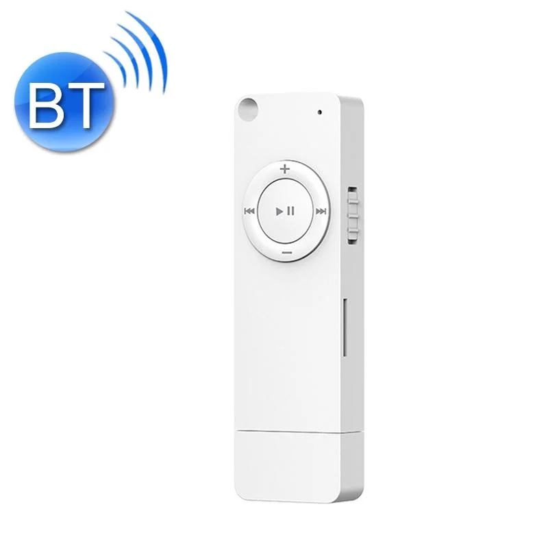 Bluetooth Mp3 Player With U Disk Design 32Gb Memory - White