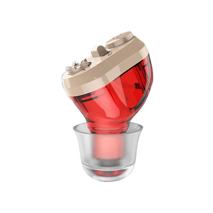 Compact Sound Amplifier For Seniors Enhance Hearing - Red