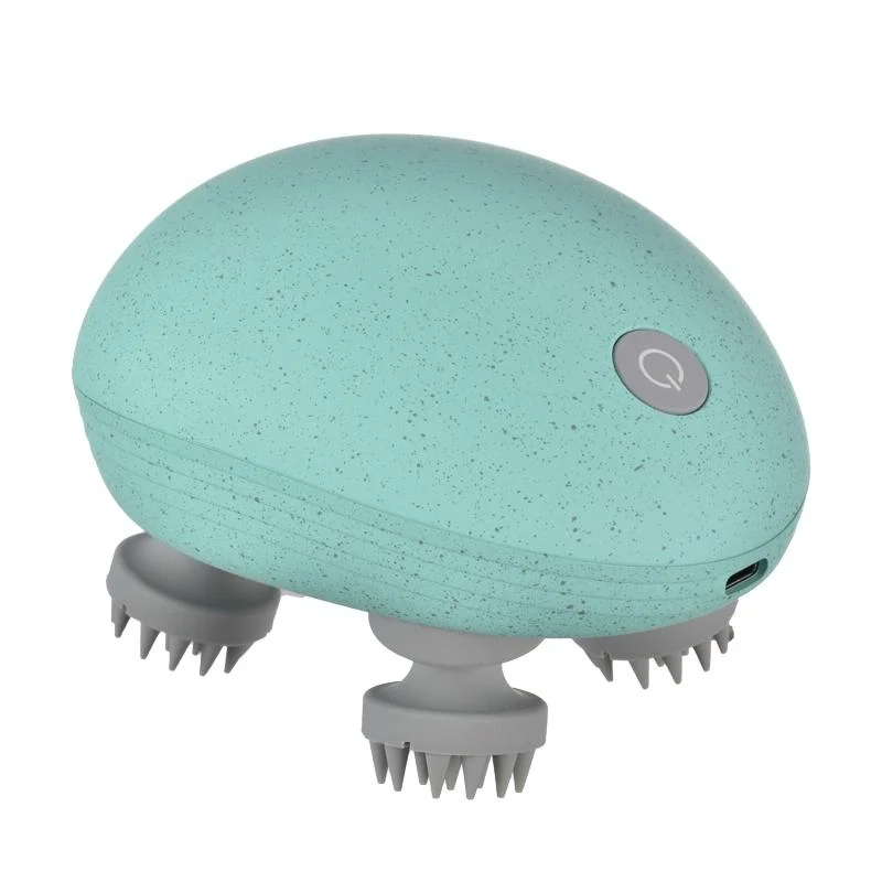 Compact Electric Head Massager Fits All Hair Types - Blue