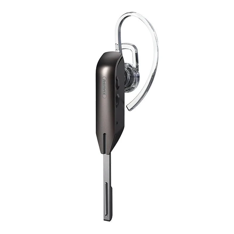 Wireless Metal Bluetooth Earphone with Noise Reduction - Black