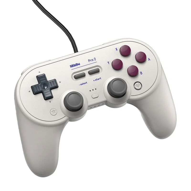 8bitdo Pro 2 Wired Gamepad for Switch - White