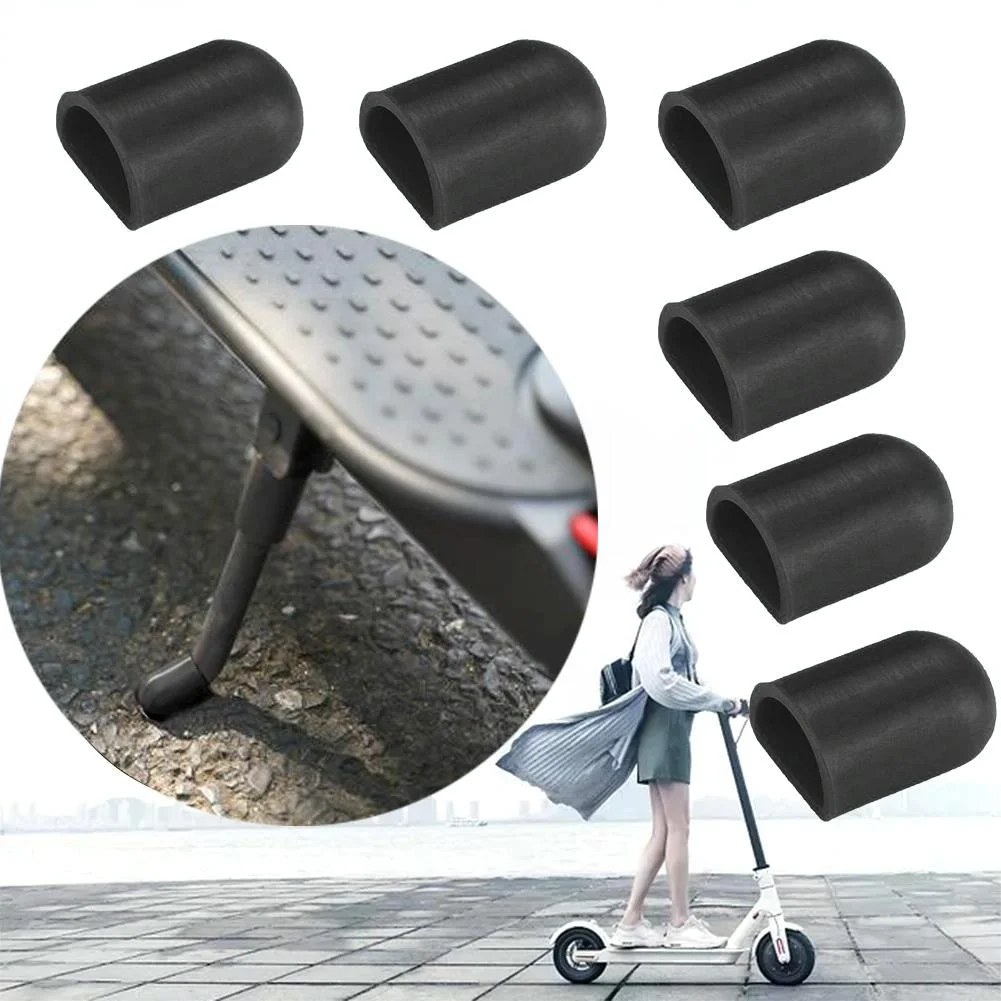6-piece Silicone Foot Support for Xiaomi Mijia M365 Electric Scooter - Black
