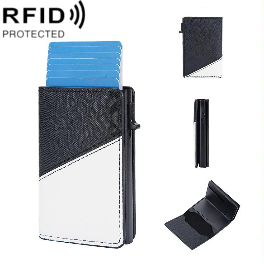 Anti-theft Rfid Leather Wallet - Secure Design - Black