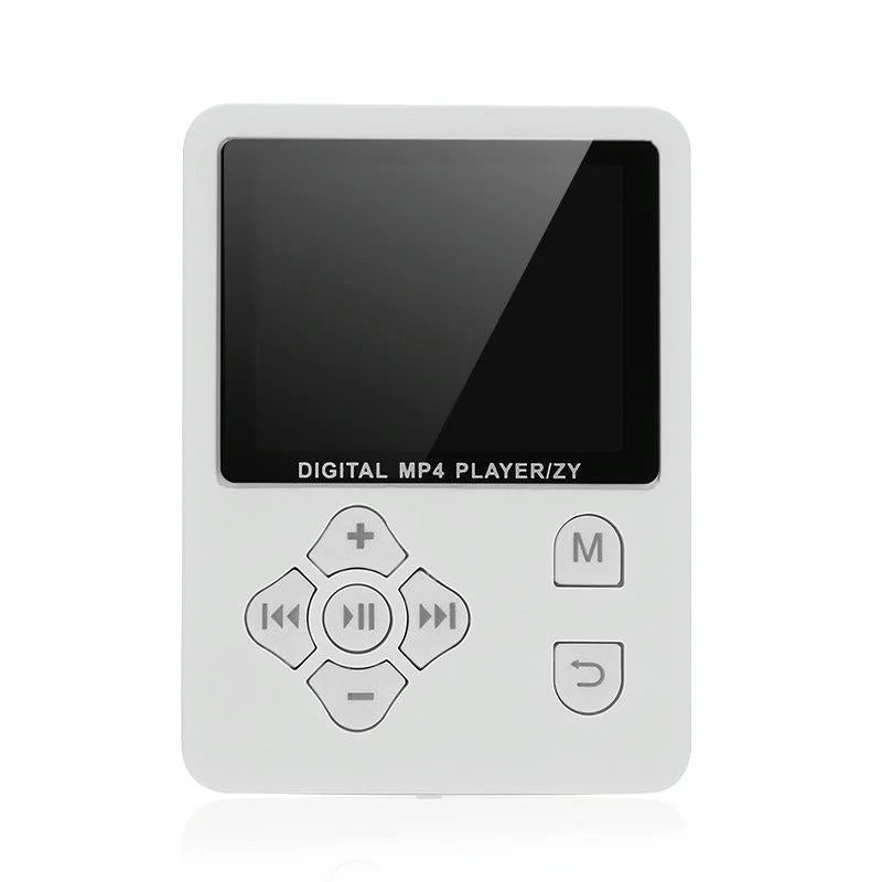 Lossless Mp4 Player With Synchronized Lyrics Cross Button Style - White