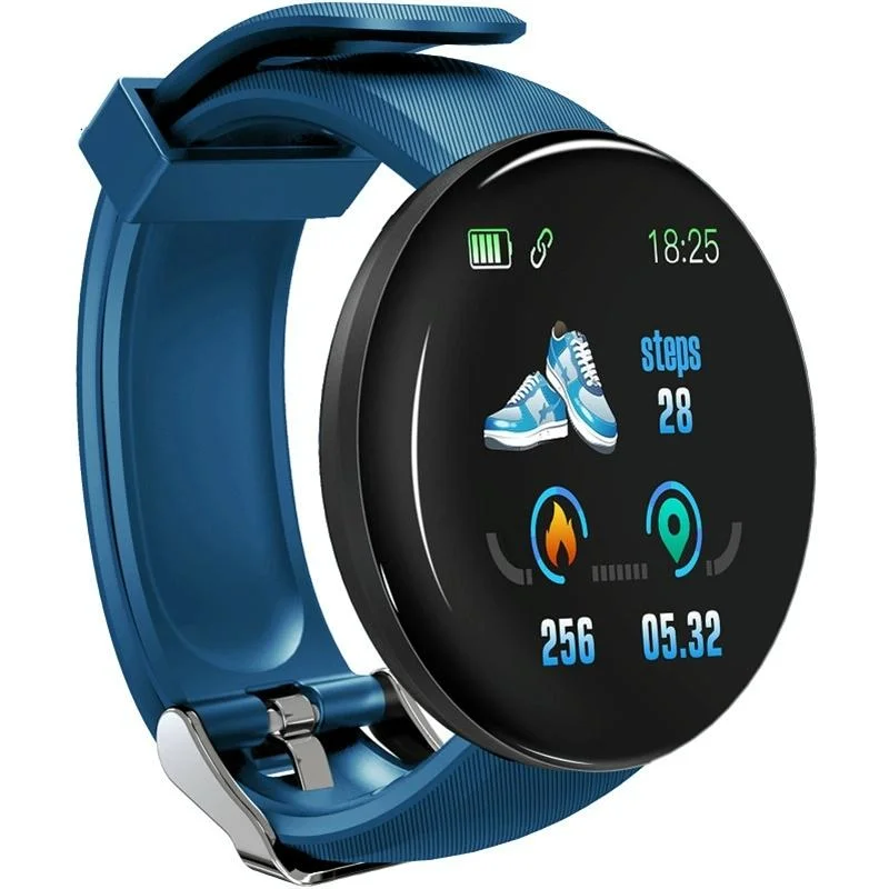 Smart Watch With Call Reminder And Health Monitoring - Waterproof - Blue
