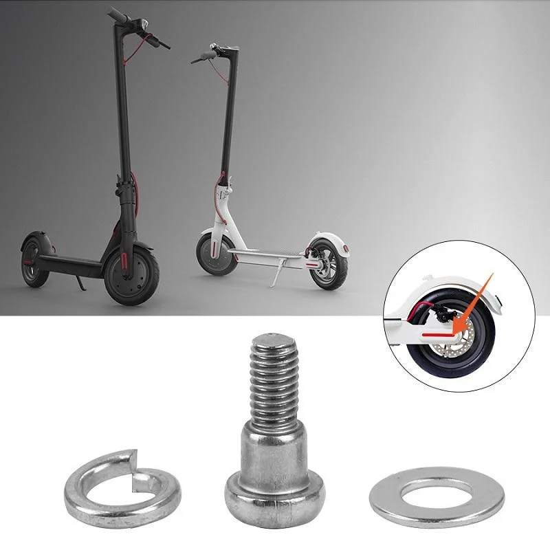 5pcs Rear Wheel Fixing Screws for Xiaomi Mijia M365 / Pro Scooter - White