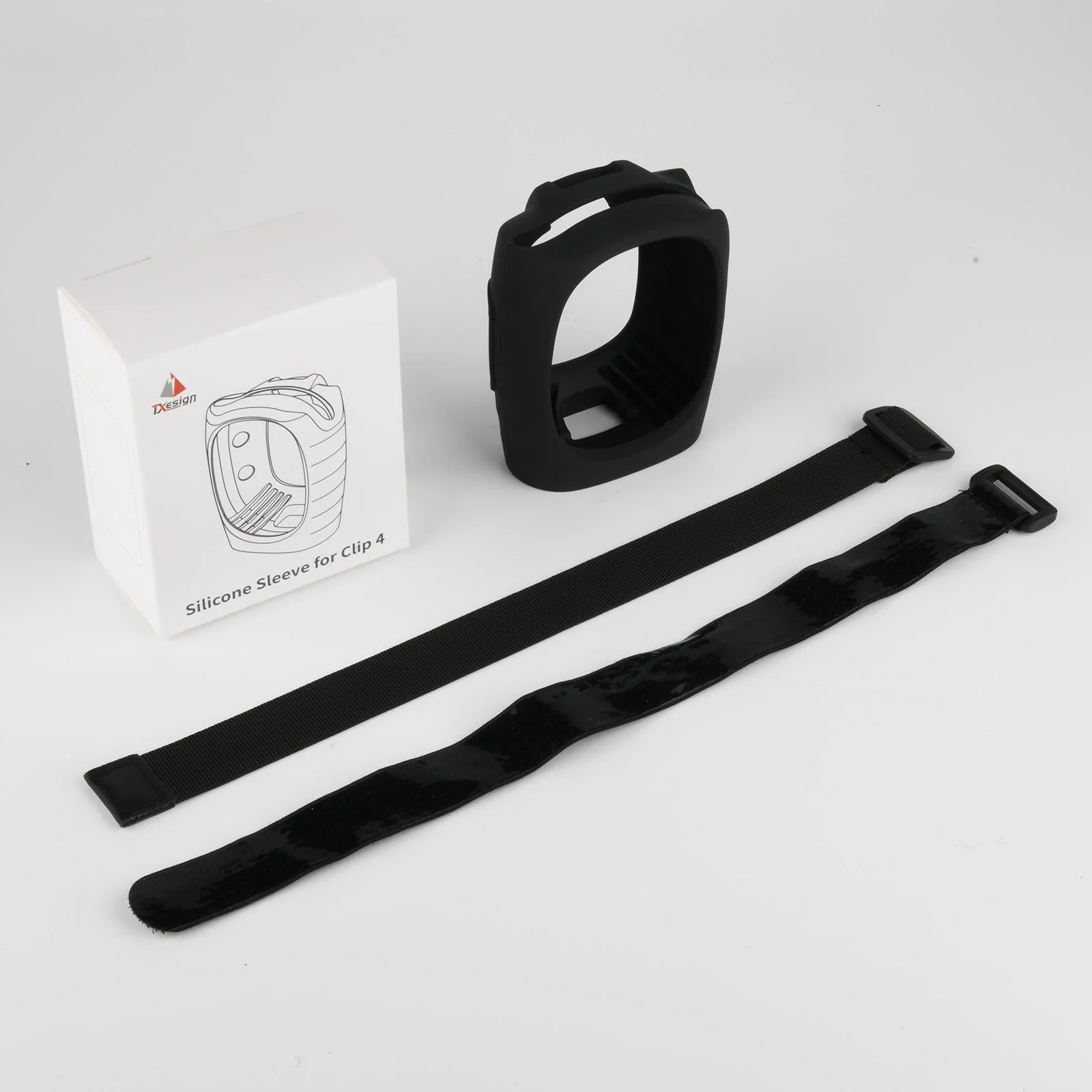 Silicone Case with Straps for Jbl Clip 4 Bluetooth Speaker - Black