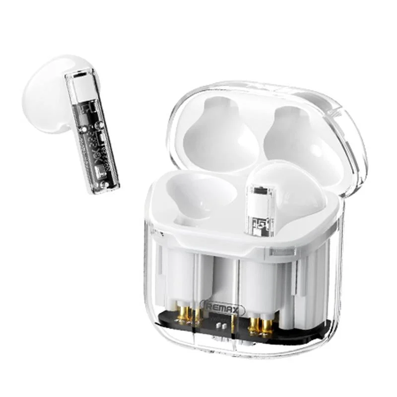 Wireless Bluetooth Headset with Low Delay and Transparent Design - White