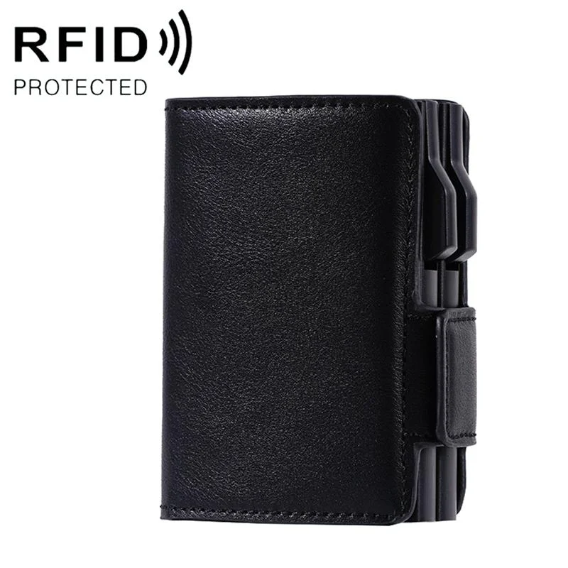Secure Dual Rfid Blocking Card Holder - Anti-magnetic