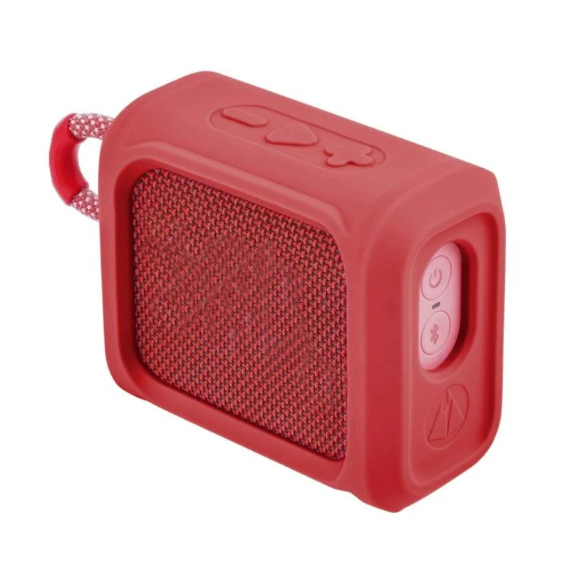 Portable Silicone Speaker Cover with Strap for Jbl Go3 - Red