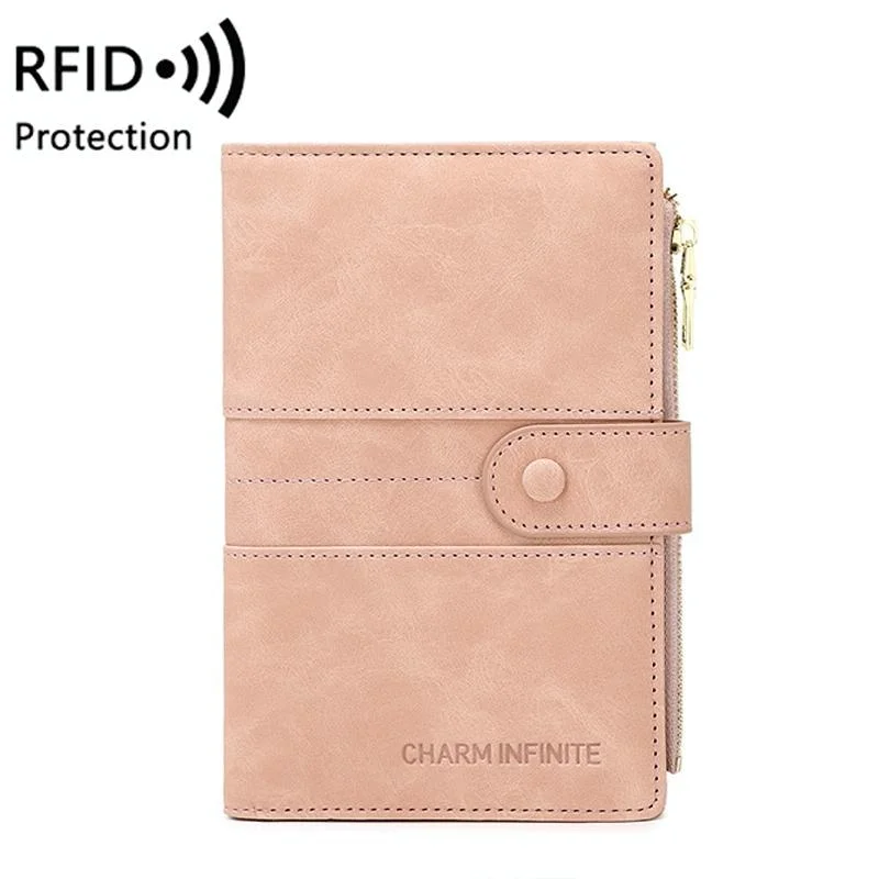 Secure Rfid Multi Card Travel Document Bag - Pink
