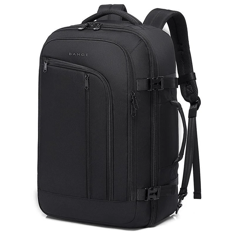 Large Capacity Men Backpack With Shoulder Strap Black