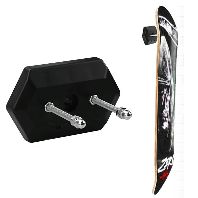 Skateboard Deck Display & Storage Stand - Wall Mount Black