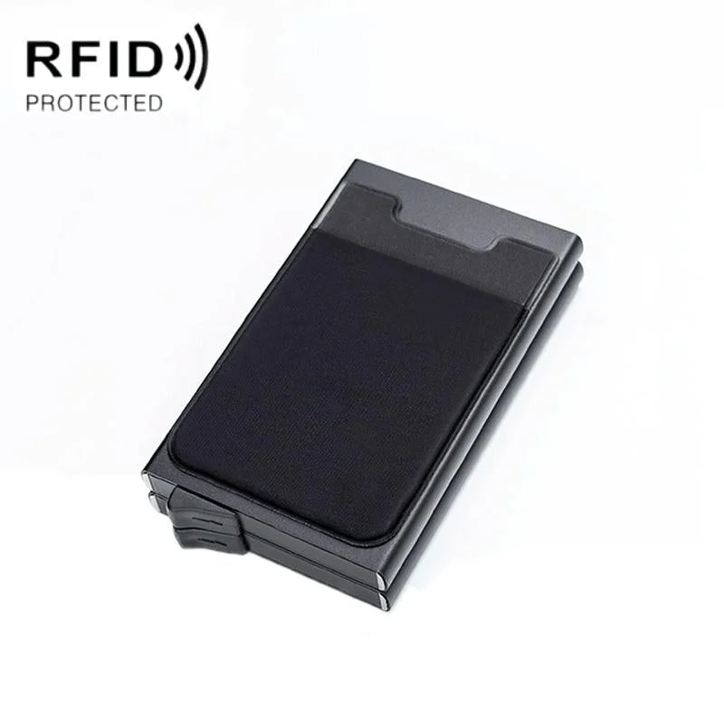 Rfid-blocking Coin Card Holder - Anti-degaussing - Black