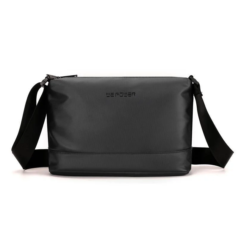 Lightweight Men Shoulder Bag For Commuting - Black