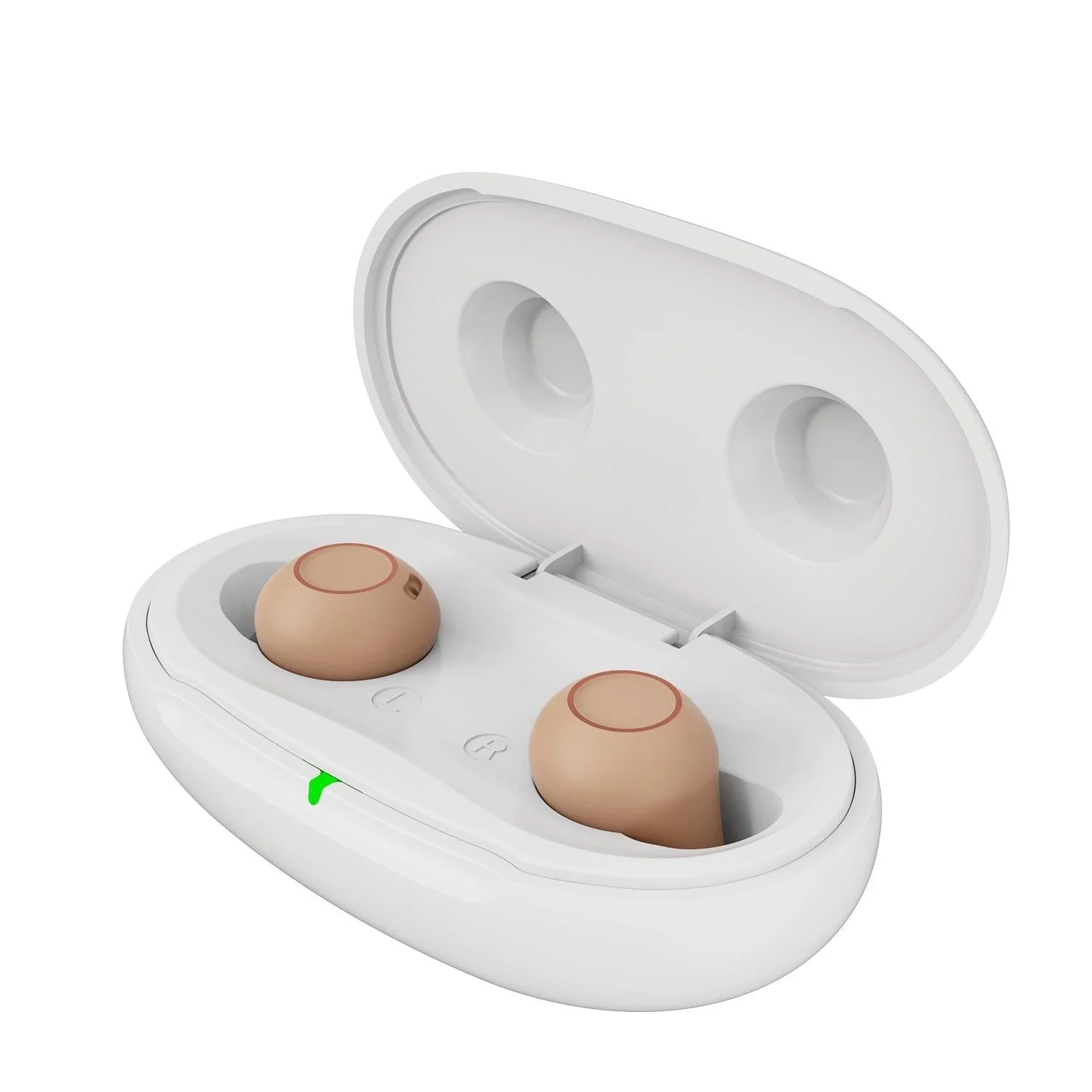 Digital In Ear Tws Hearing Aid Rechargeable & Invisible - Skin Colour