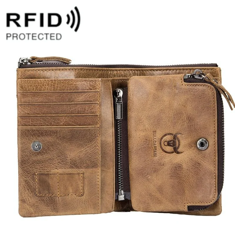 Detachable Rfid Leather Wallet - Anti-theft