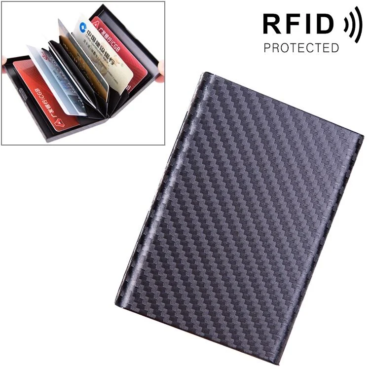 Secure Aluminum Credit Card Holder - Carbon Black