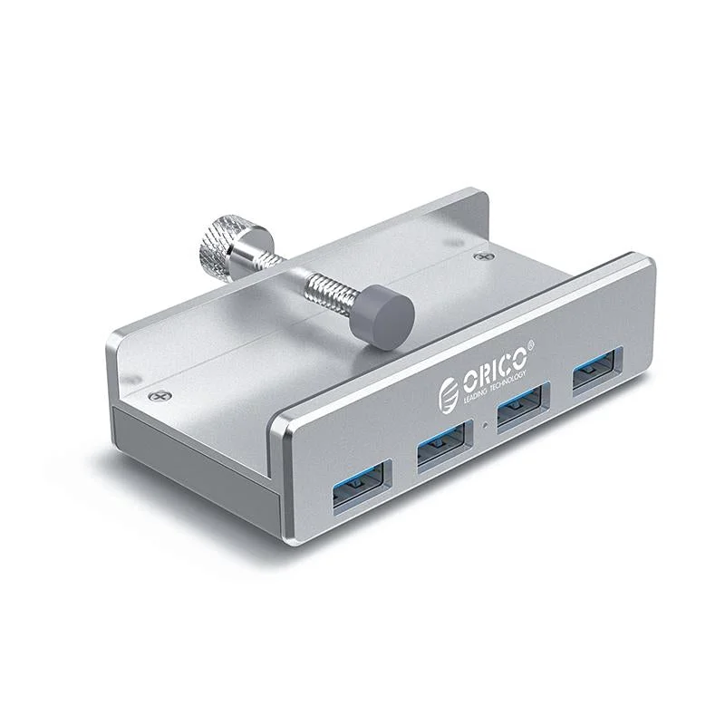 Aluminum 4-Port Usb3.0 Clip Hub Black - Sya00669801A