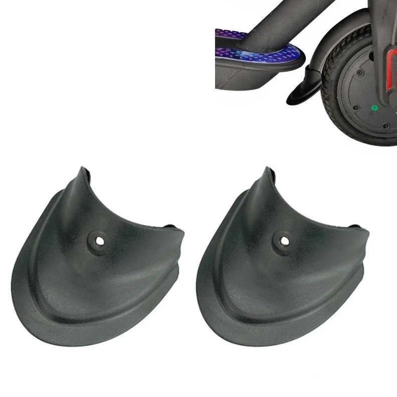 3 Pairs Scooter Fender Set for Xiaomi M365 / Pro - Front & Rear Rubber Fishtail Accessories - Mudguard Black