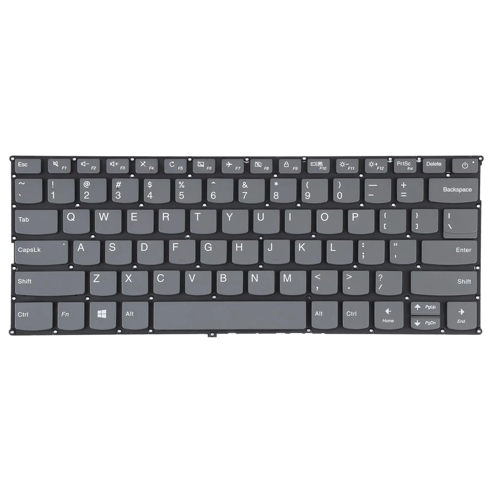 Us Keyboard with Power Button for Lenovo Ideapad 320s-13 Grey