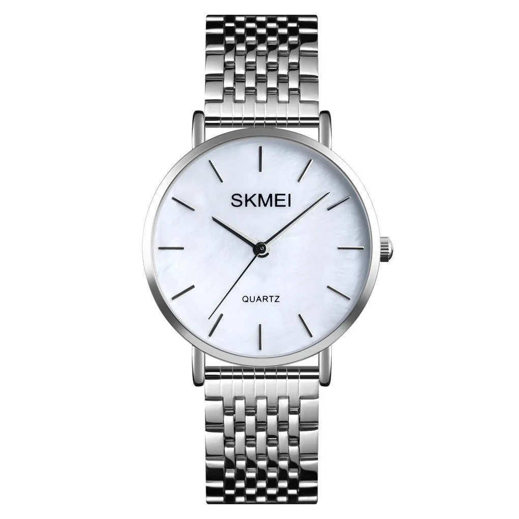 Light & Thin Waterproof Quartz Watch for Women with Steel Band - Simple & Stylish