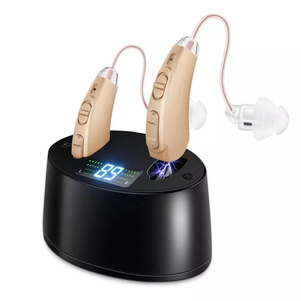 Mini Rechargeable Hearing Aid Invisible Sound Amplifier Skin Color