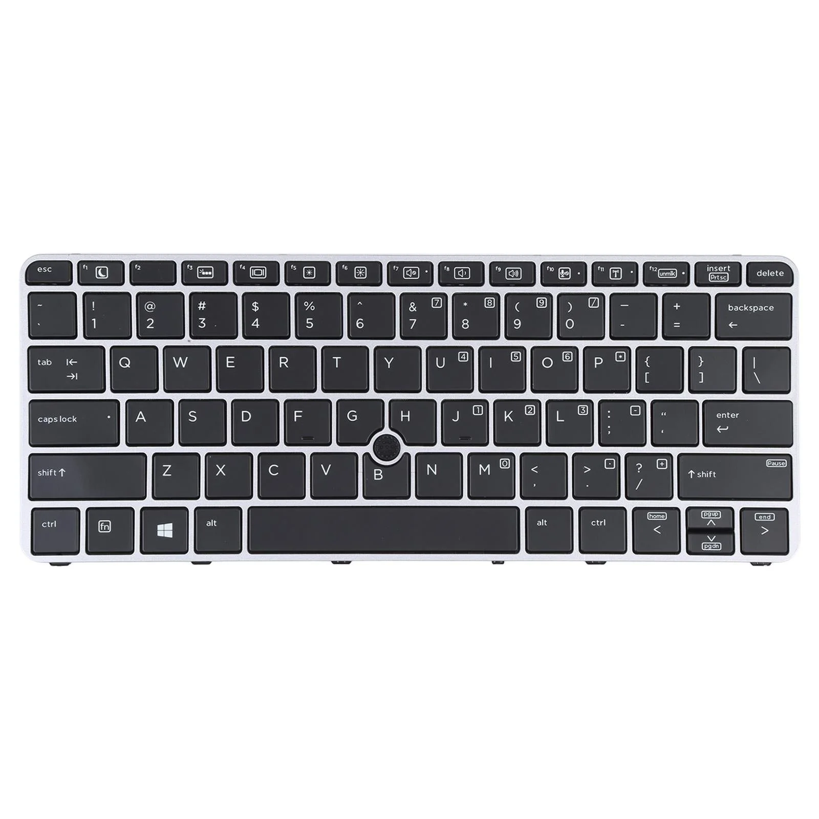 Hp Elitebook 820 G3 Keyboard with Backlight and Pointing - Silver us Version
