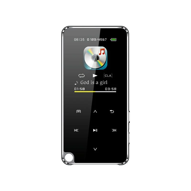 Portable Bluetooth Mp3 Player 8Gb Capacity Black