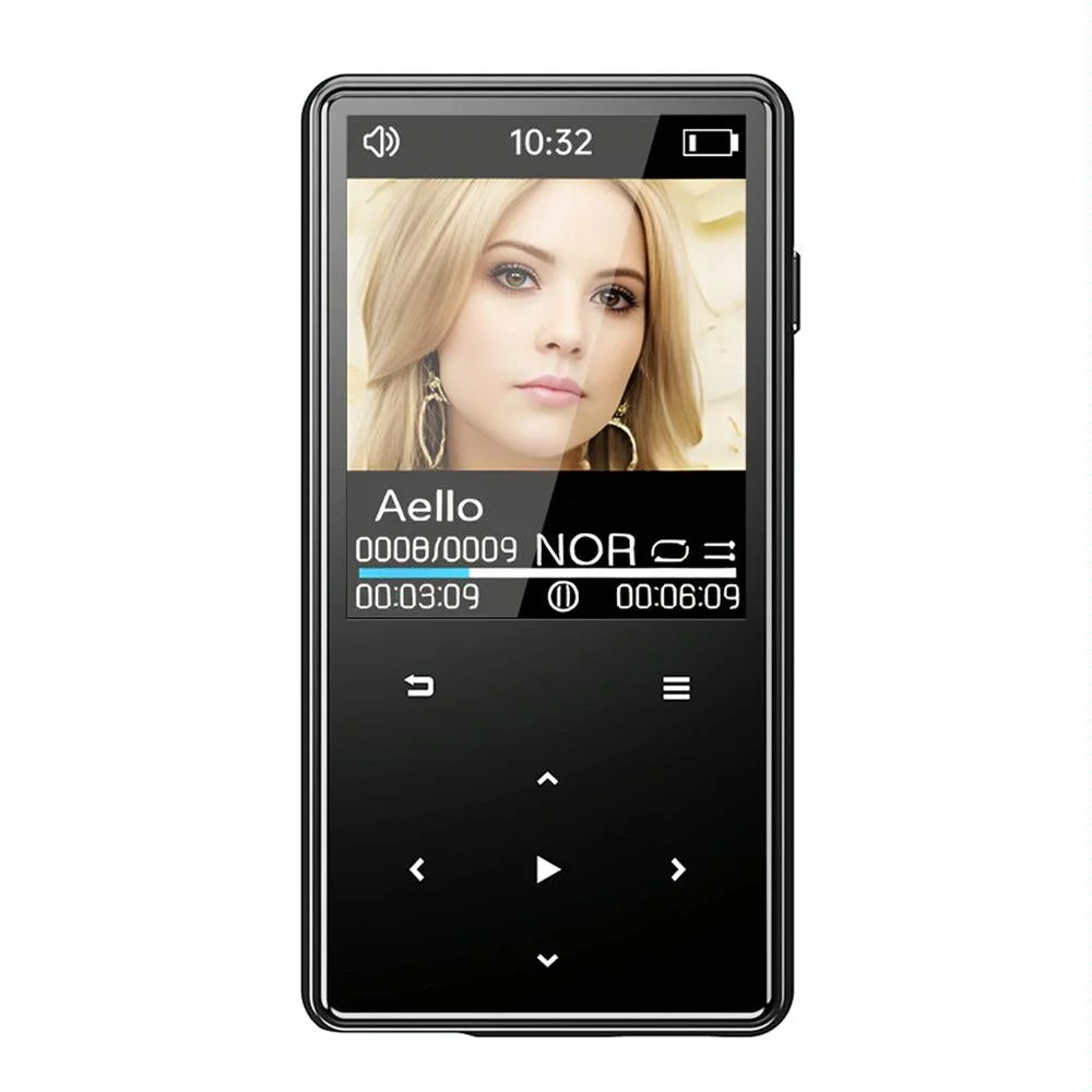 16Gb Portable Bluetooth Mp3 / Mp4 Music Player Black - 16Gb