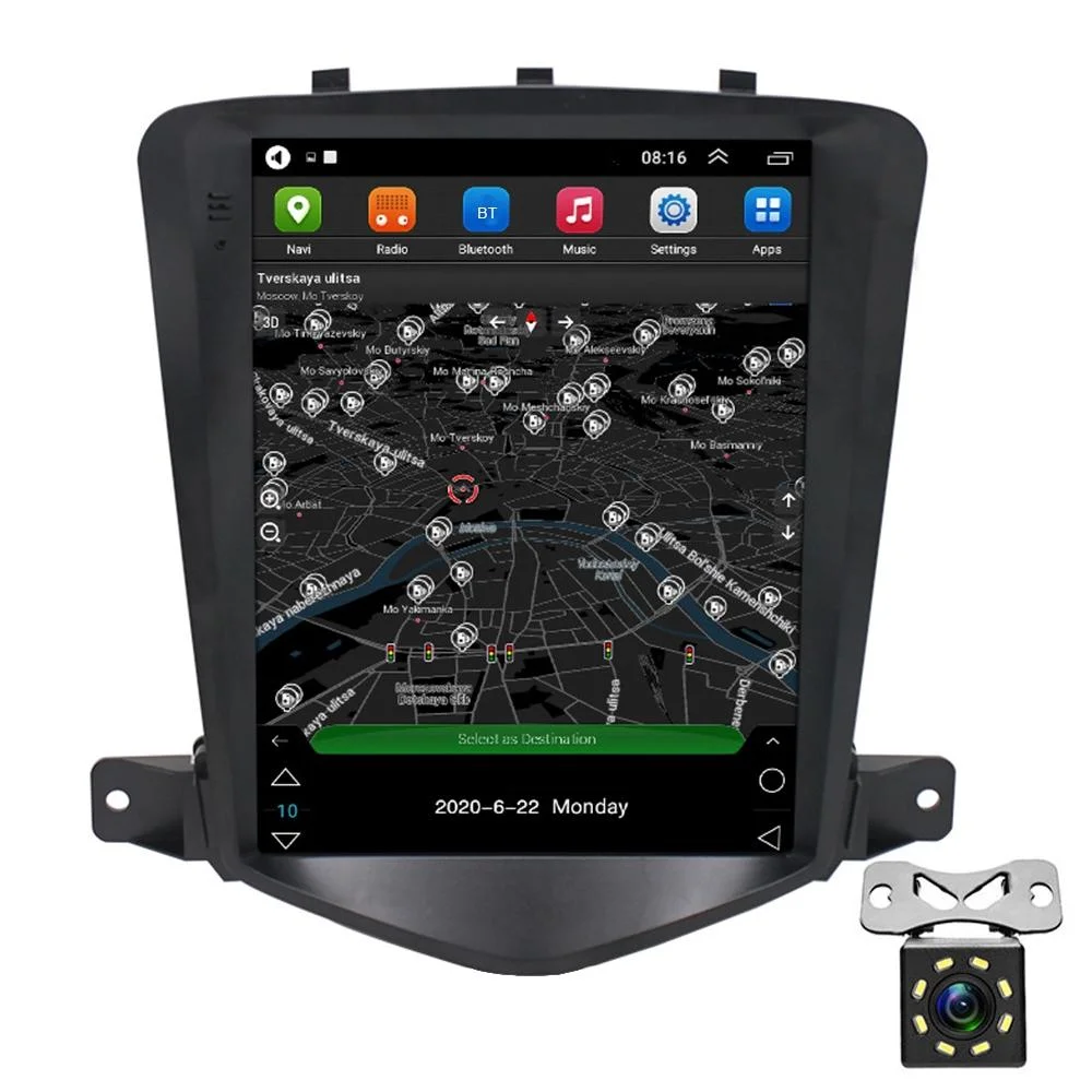 9.7 Inch Navigation For Chevy Cruze - Standard + 8 Cam - 1 + 16G