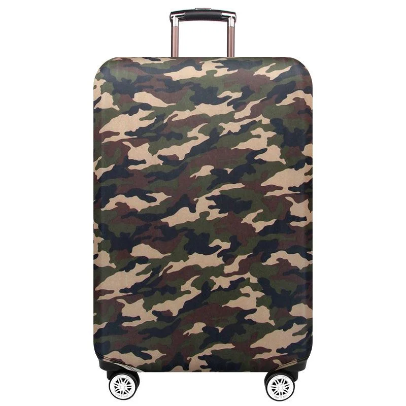 Travel Trolley Suitcase Cover Durable & Dustproof Size L - Camouflage 1