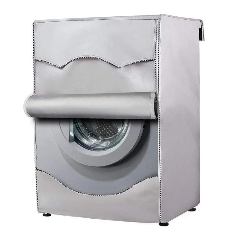 Waterproof Dustproof Cover for 420d Roller Boiler Washing Machine - 60x53x85cm Size - Silver - 60X64X85Cm