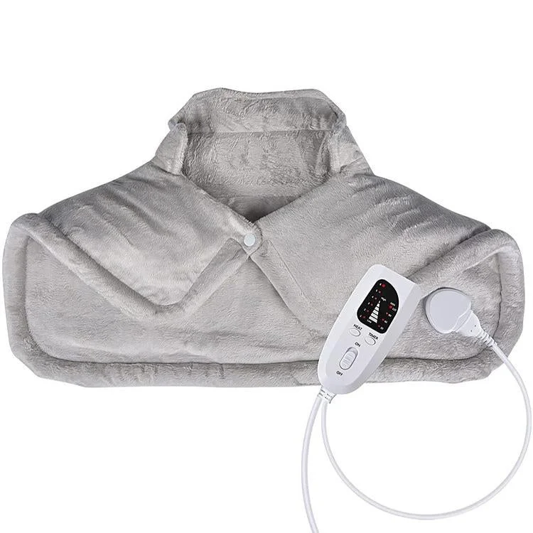 Electric Heated Shawl For Neck & Back Au Plug - Creamy-White