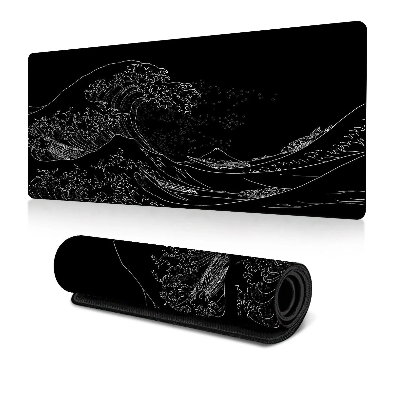 Non Slip Gaming Mouse Pad Big Wave Design - No.1 - 400X900X2Mm