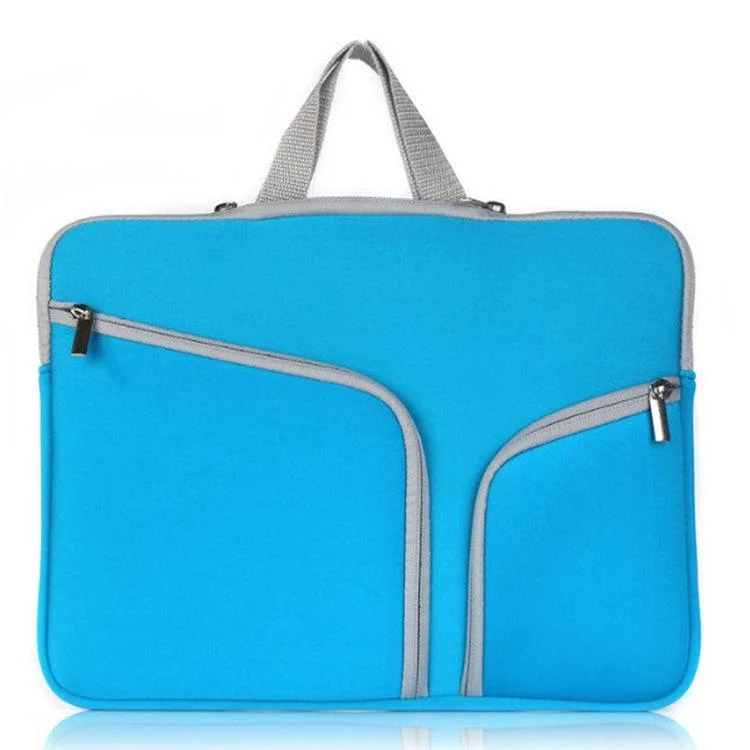 10-Inch Multi-Pocket Laptop Liner Bag For Diving Material - Blue
