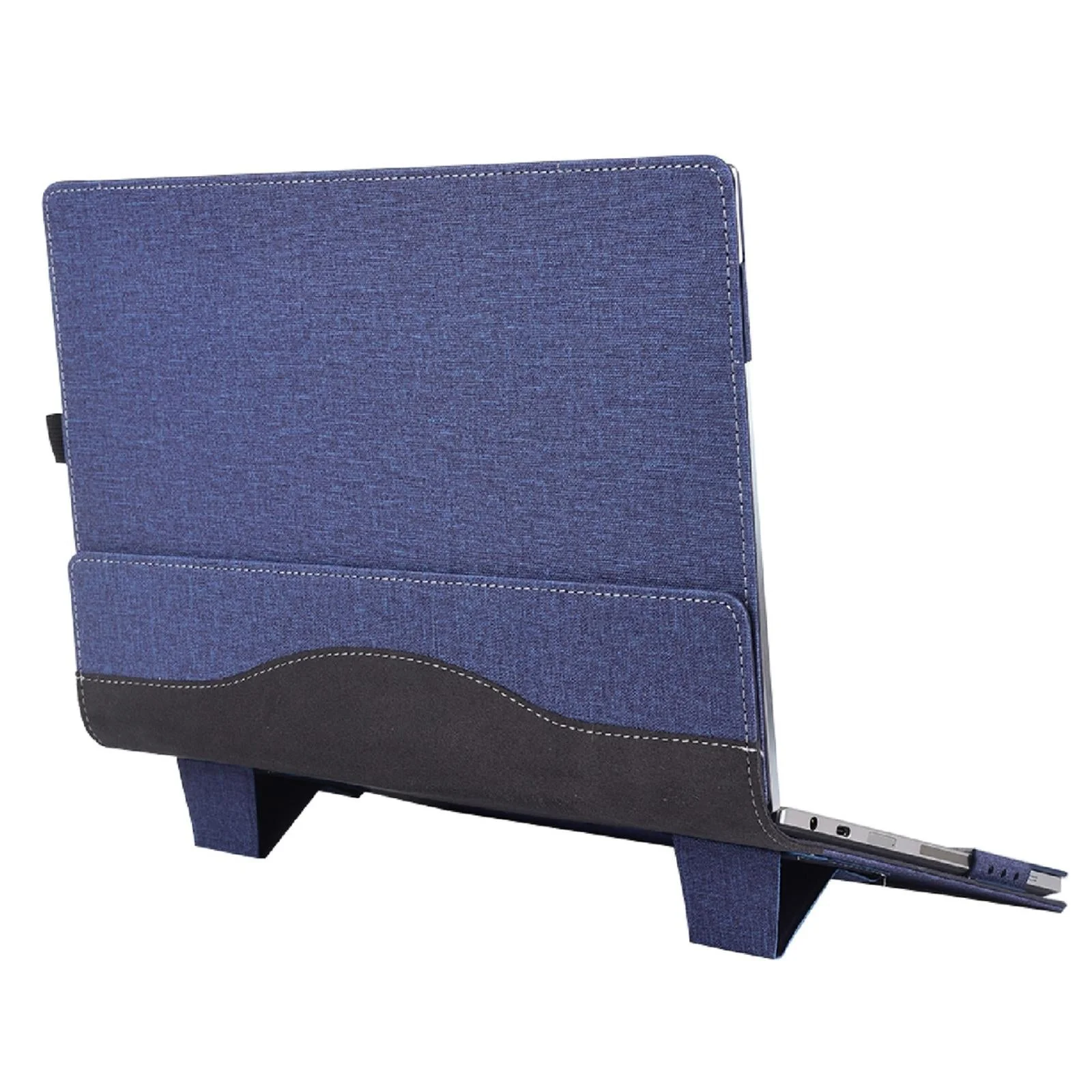 Protective Leather Laptop Case With Stand - 15.6 Inch - Black - For Samsung Galaxy Book 4 360