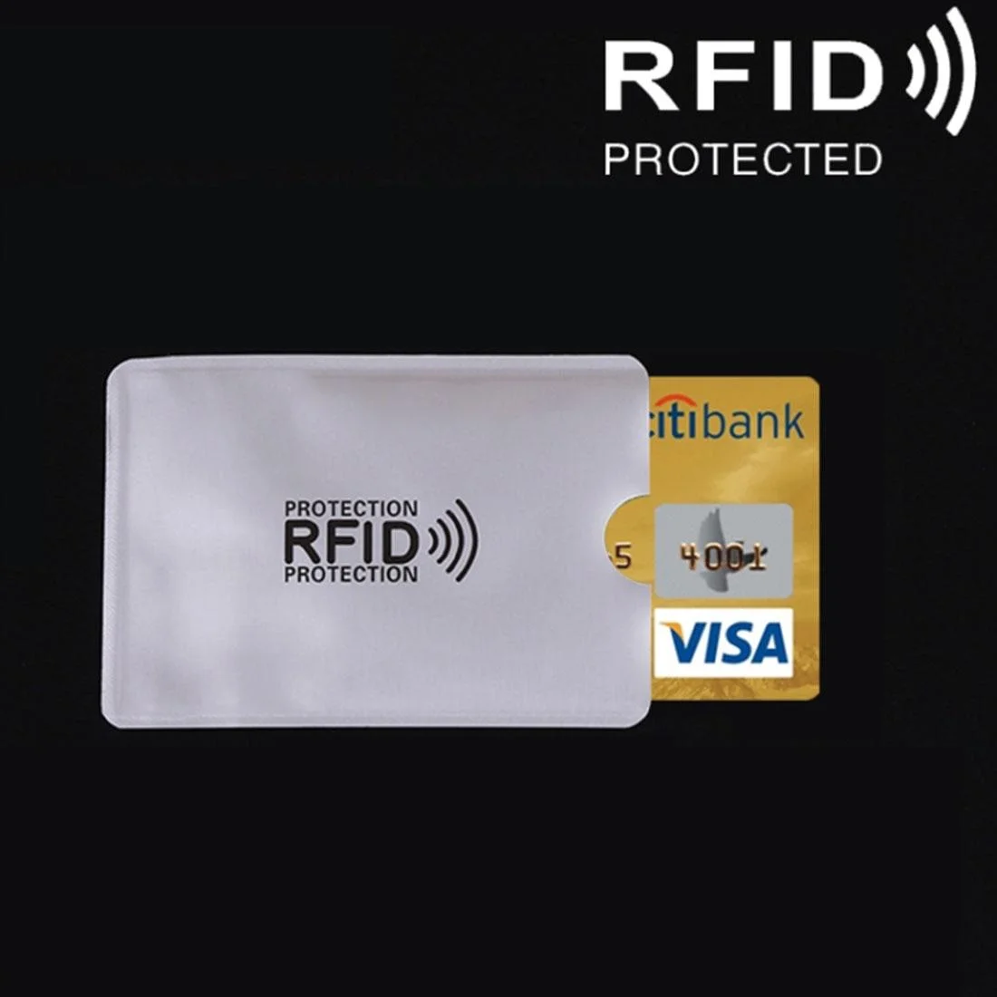 Aluminum Foil Rfid Blocking Card Holder